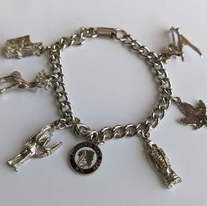 Letchworth State Park NY Silver Sterling Charm Bracelet. Randy